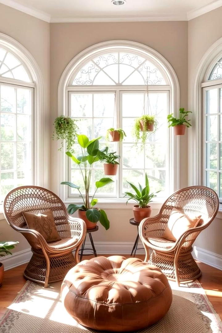 Handcrafted Wicker Chairs - 30 Boho Farmhouse Decor Ideas