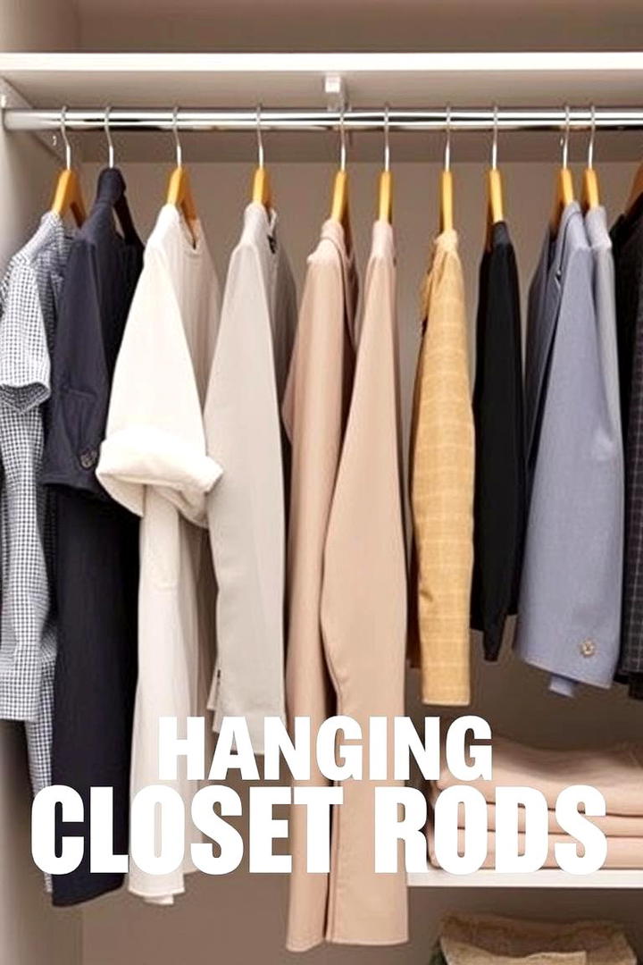 Hanging Closet Rods - 21 Clothes Storage Ideas