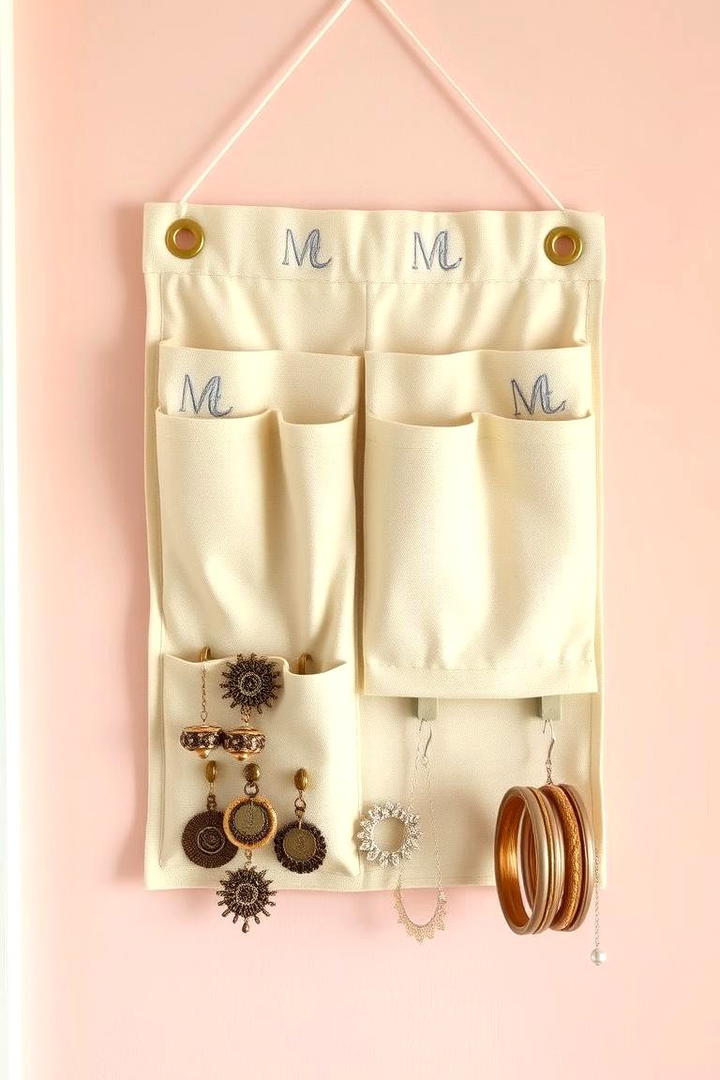 Hanging Jewelry Organizer - 30 Jewelry Storage Ideastxt