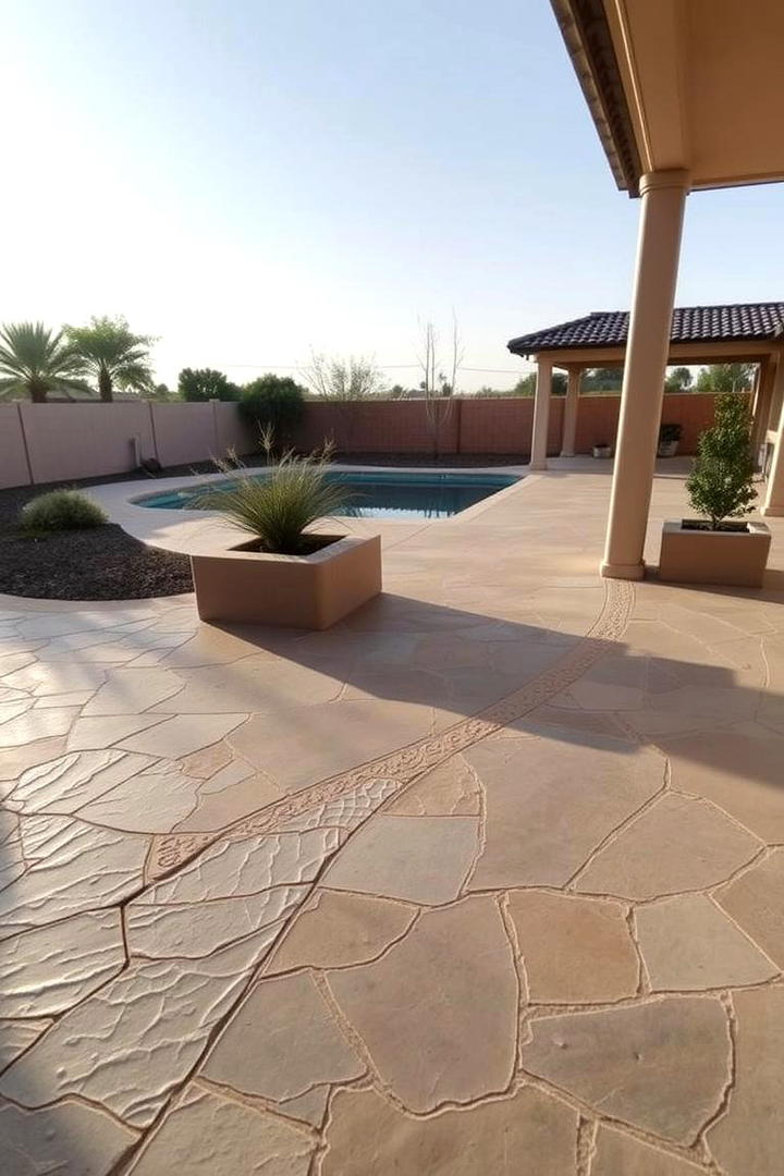 Harmonious Blends of Style - 21 Stamped Concrete Patio Ideas