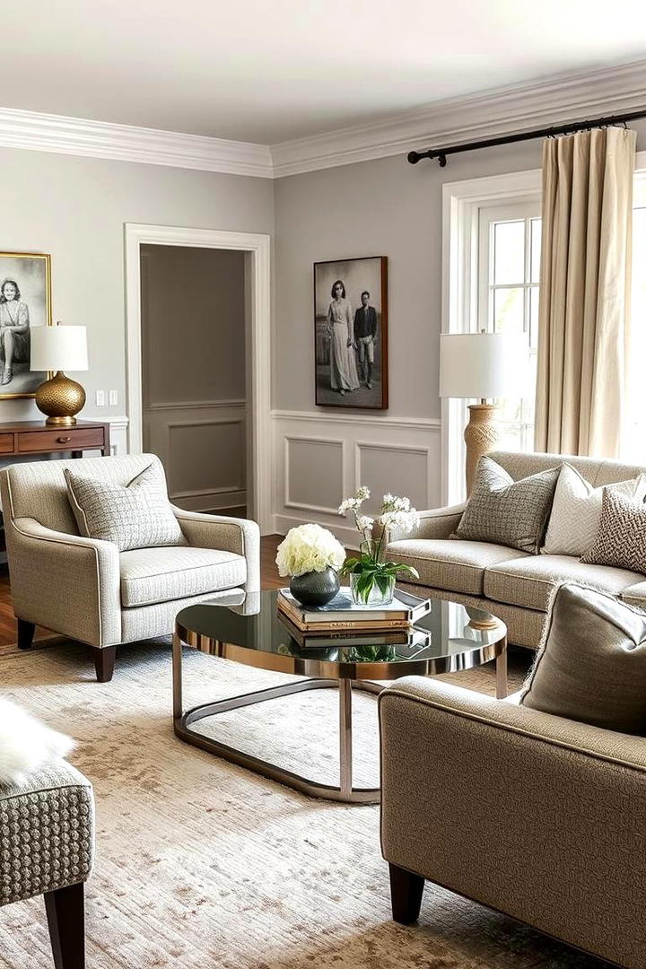 Harmonious Textural Balance - 21 Transitional Living Room Ideas