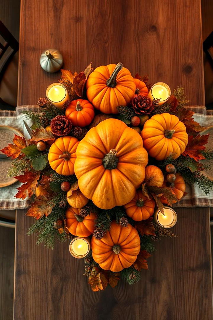 Harvest Table Centerpiece - 21 Thanksgiving Decoration Ideas