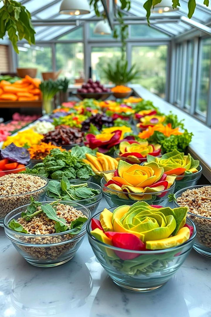 Healthy Salad Bar - 21 Wedding Food Ideas