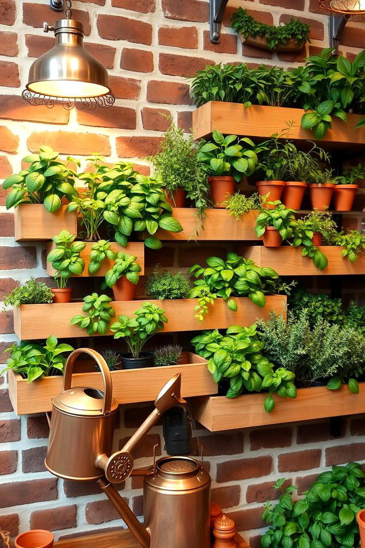 Herb Garden Haven - 30 Indoor Plant Wall Ideas