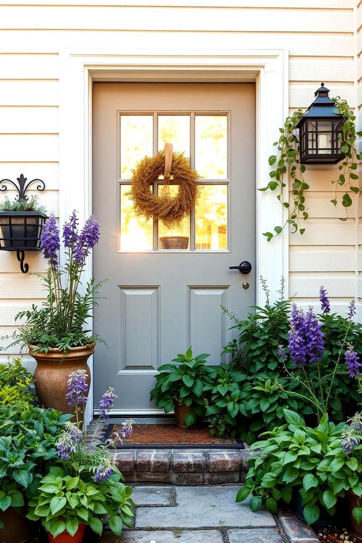 Herbal Garden Entryway - 21 Front Door Plants