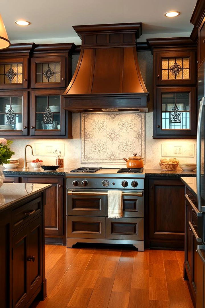 Heritage Aesthetics - 30 Dark Wood Kitchen Cabinets