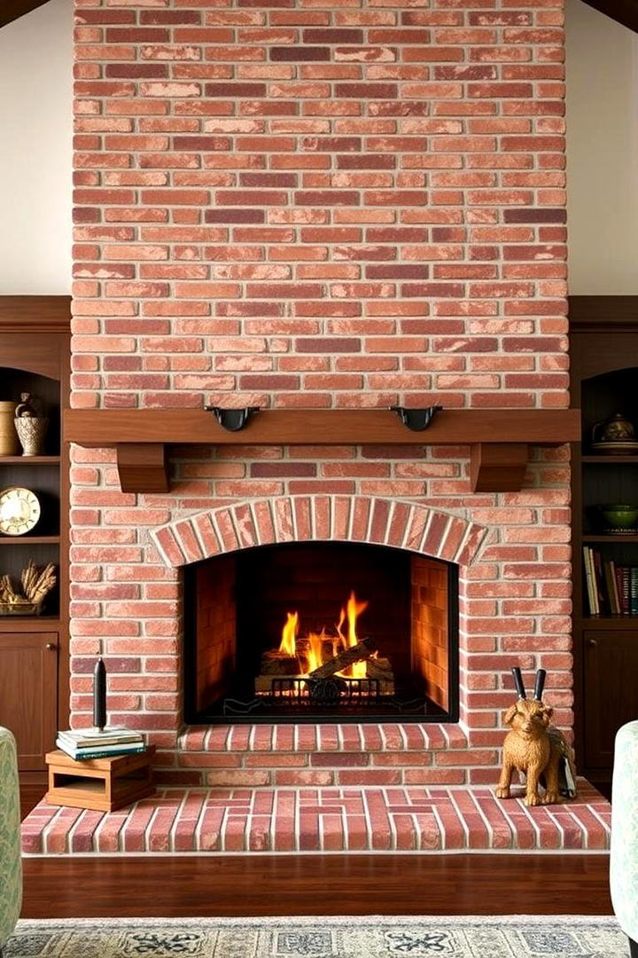 Heritage Brick Design - 21 Brick Fireplace Ideas