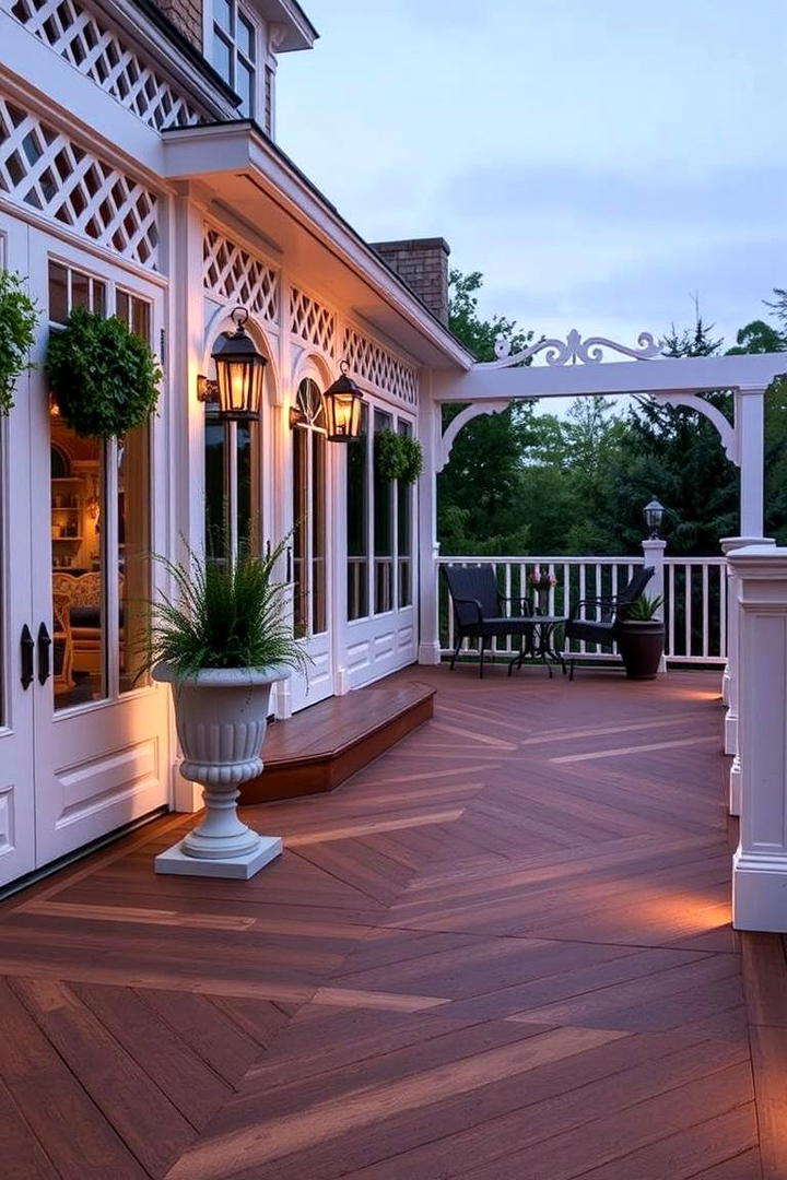 Heritage Inspired Composite Deck - 30 Composite Deck Ideas