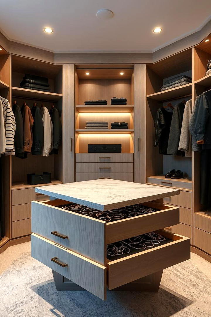 Hidden Compartment Closet Island - 30 Closet Island Ideas