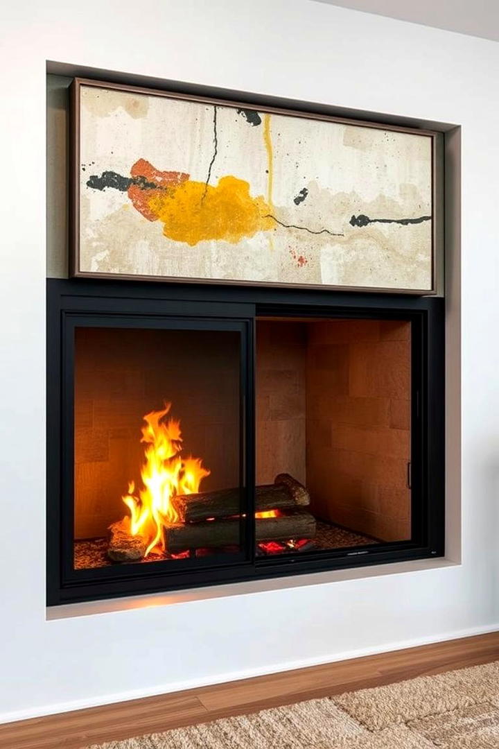 Hidden Fireplace - 21 Modern Fireplace Ideas