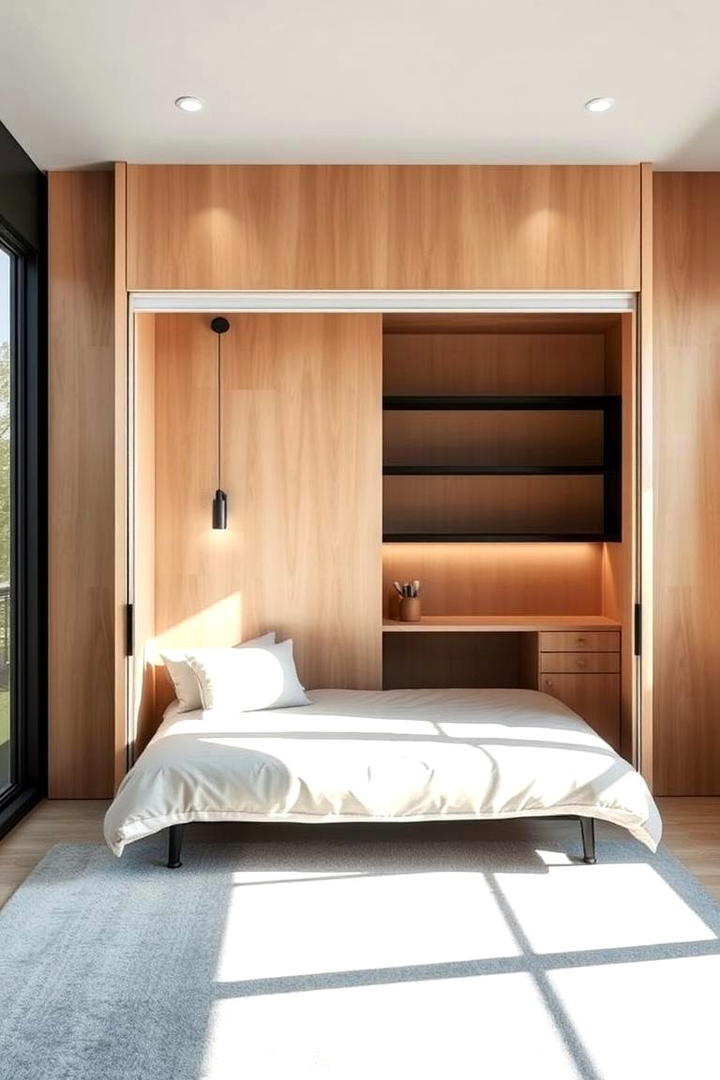 Hidden Murphy Beds - 30 small guest room ideas