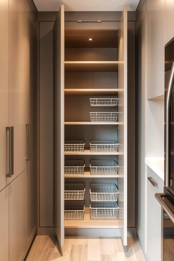 Hidden Nook Corner Pantry - 30 Corner Pantry Ideas