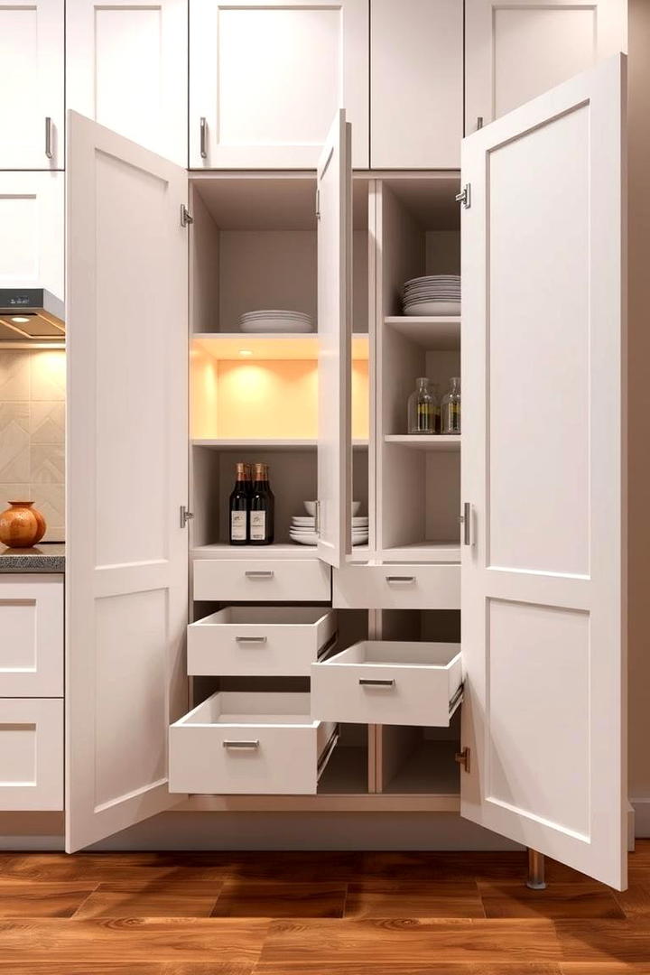 Hidden Storage Compartments - 21 Kitchen Cabinet Organization Ideas