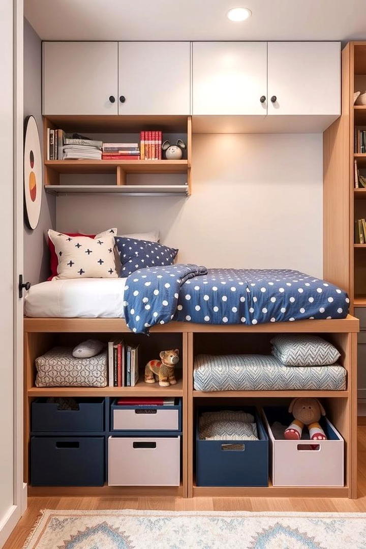 Hidden Storage Creations - 21 Boy and Girl Shared Small Room Ideas