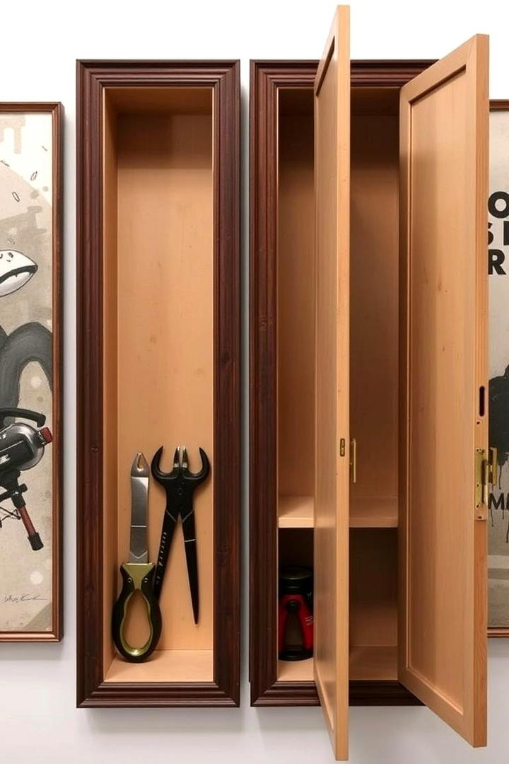 Hidden Storage Panels - 30 Small Craft Room Ideas