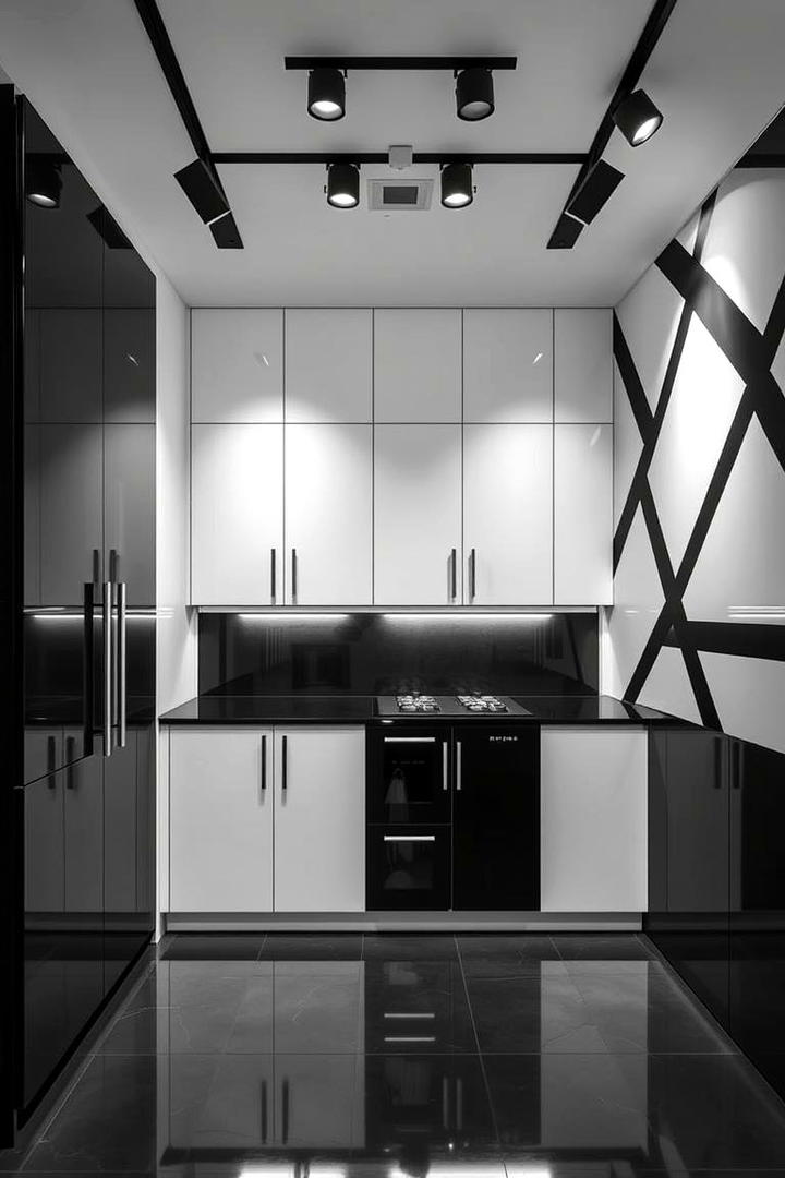 High Contrast Color Schemes - 21 Floor to Ceiling Cabinets Ideas