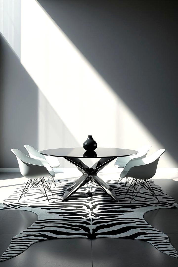 High Contrast Dining Space - 30 Dining Room Ideas