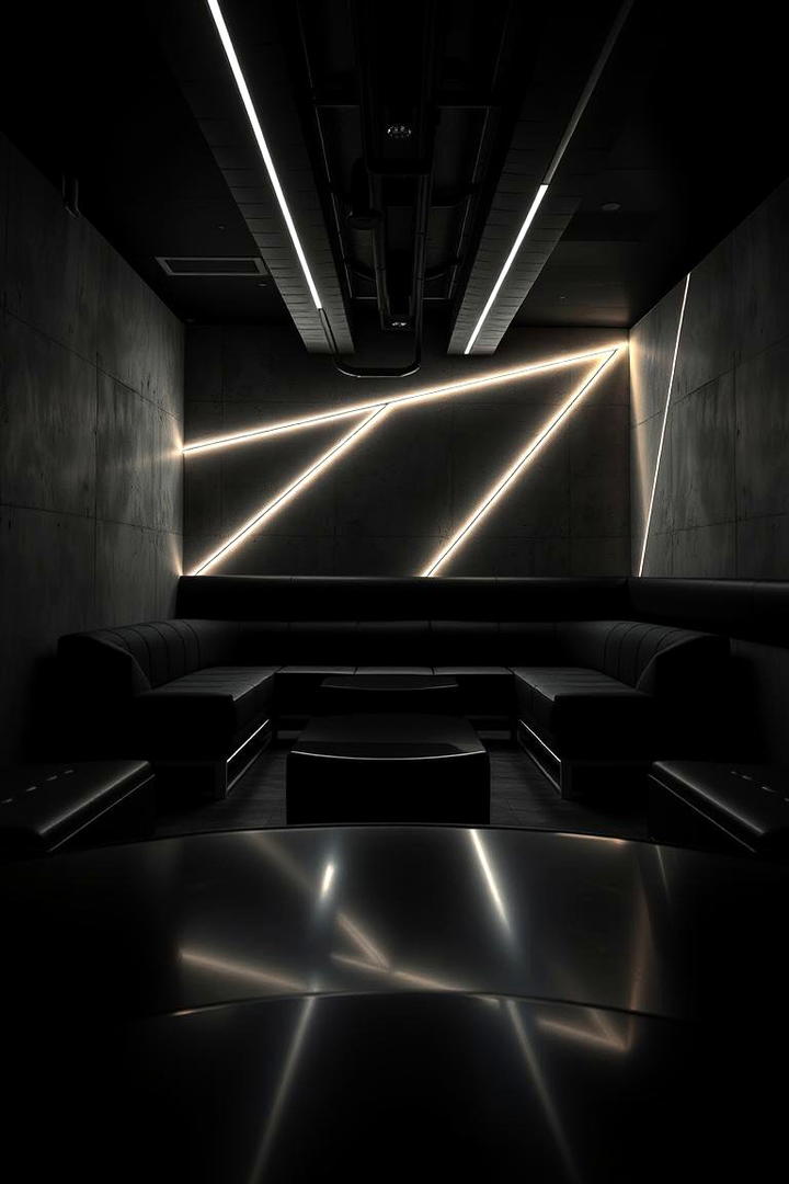 High Contrast Lighting - 30 Hypebeast Room Decor Ideas