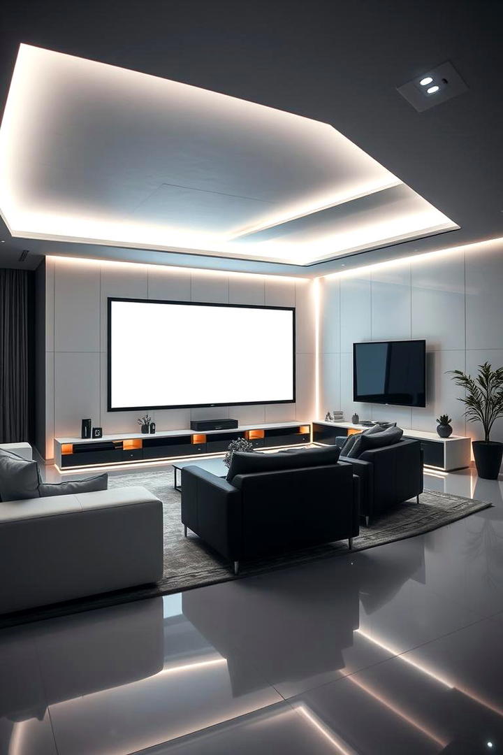 High Tech Haven - 21 Living Room Design Ideas