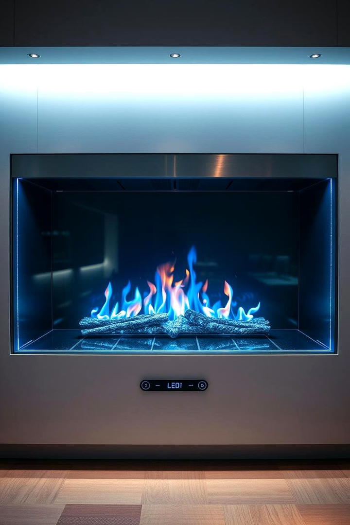 High Tech Modern Features - 21 Fireplace Decor Ideas