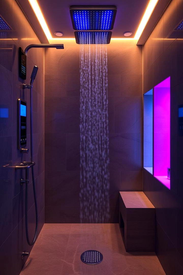 High Tech Shower Systems - 30 Jack and Jill Bathroom Ideas