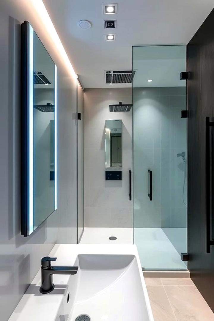 High Tech Smart Bathroom - 30 Ensuite Bathroom Ideas