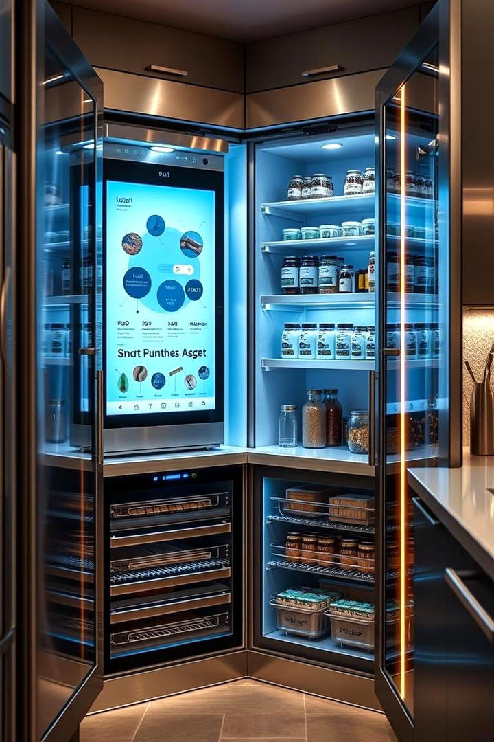 High Tech Smart Corner Pantry - 30 Corner Pantry Ideas