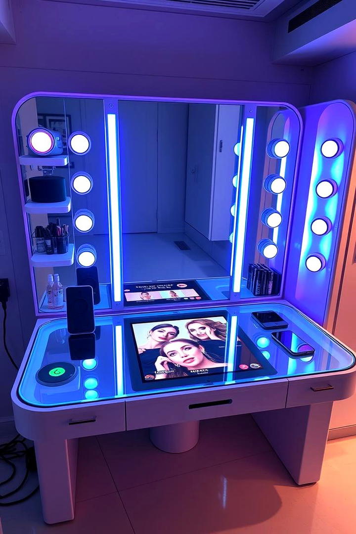 High Tech Smart Vanity - 30 Makeup Vanity Ideas