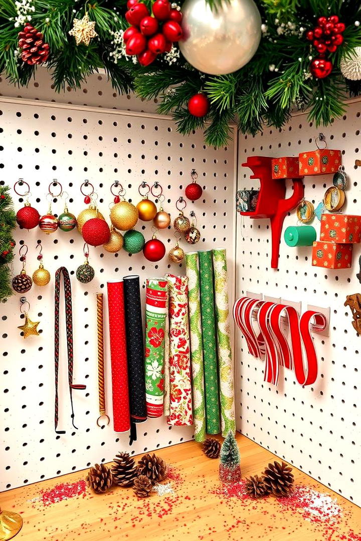 Holiday Craft Display - 30 Pegboard Ideas