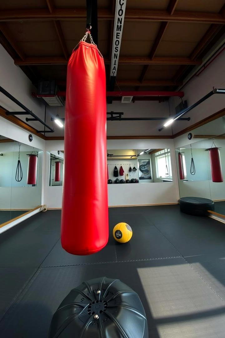 Home Boxing Arena - 30 Small Home Gym Ideas