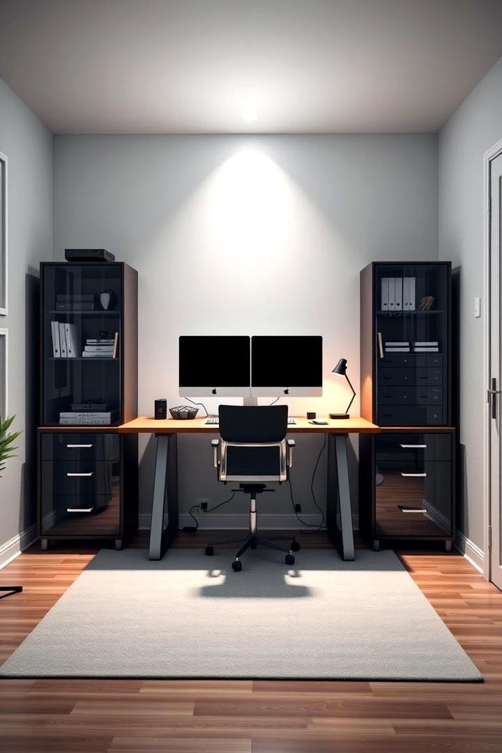 Home Office Desk Setup - 30 Basement Furniture Ideas