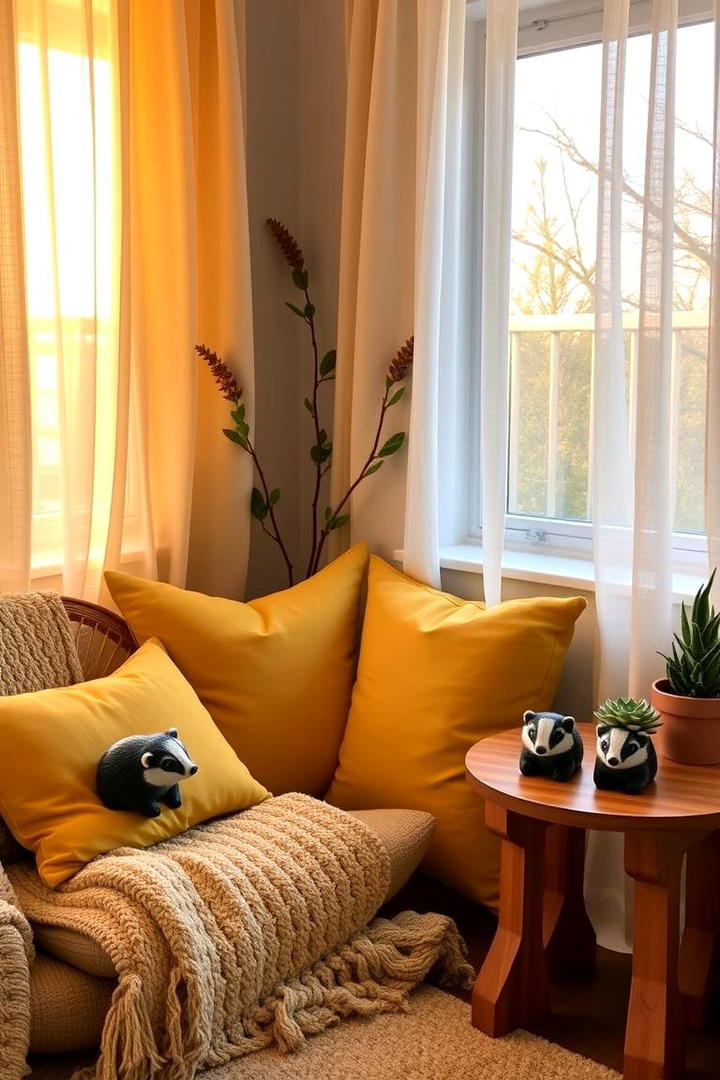 Hufflepuff Cozy Corners - 30 Harry Potter Decor Ideas