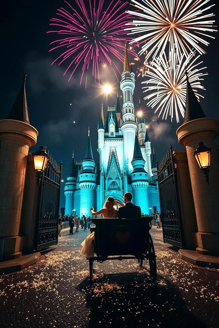 Iconic Disney Send Off - 30 Disney Wedding Ideas