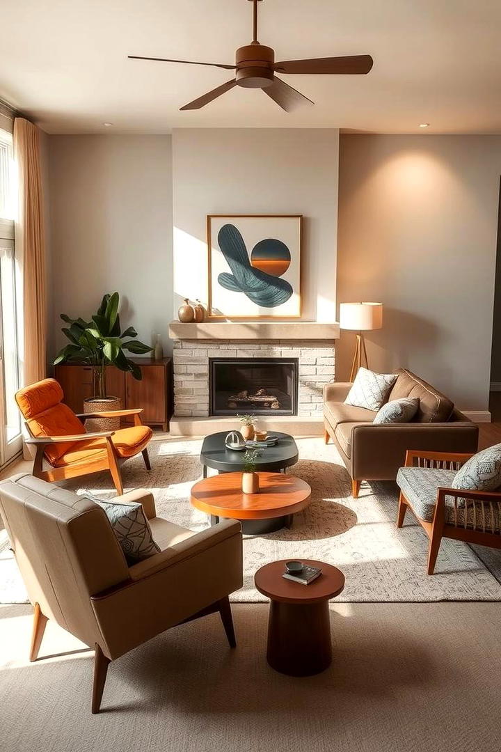 Iconic Furniture Silhouettes - 21 Mid-Century Modern Living Room Ideas