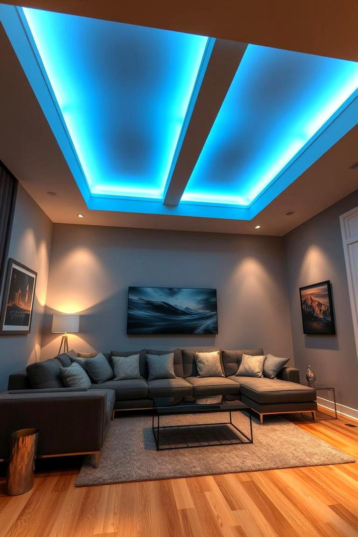 Illuminated Beam Accents - 21 Decorative Ceiling Beam Ideas