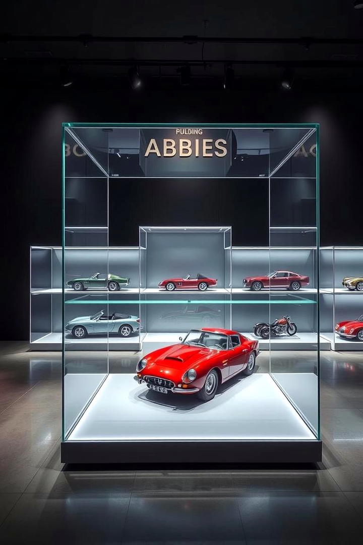 Illuminated Display Cases - 30 Garage Wall Ideas