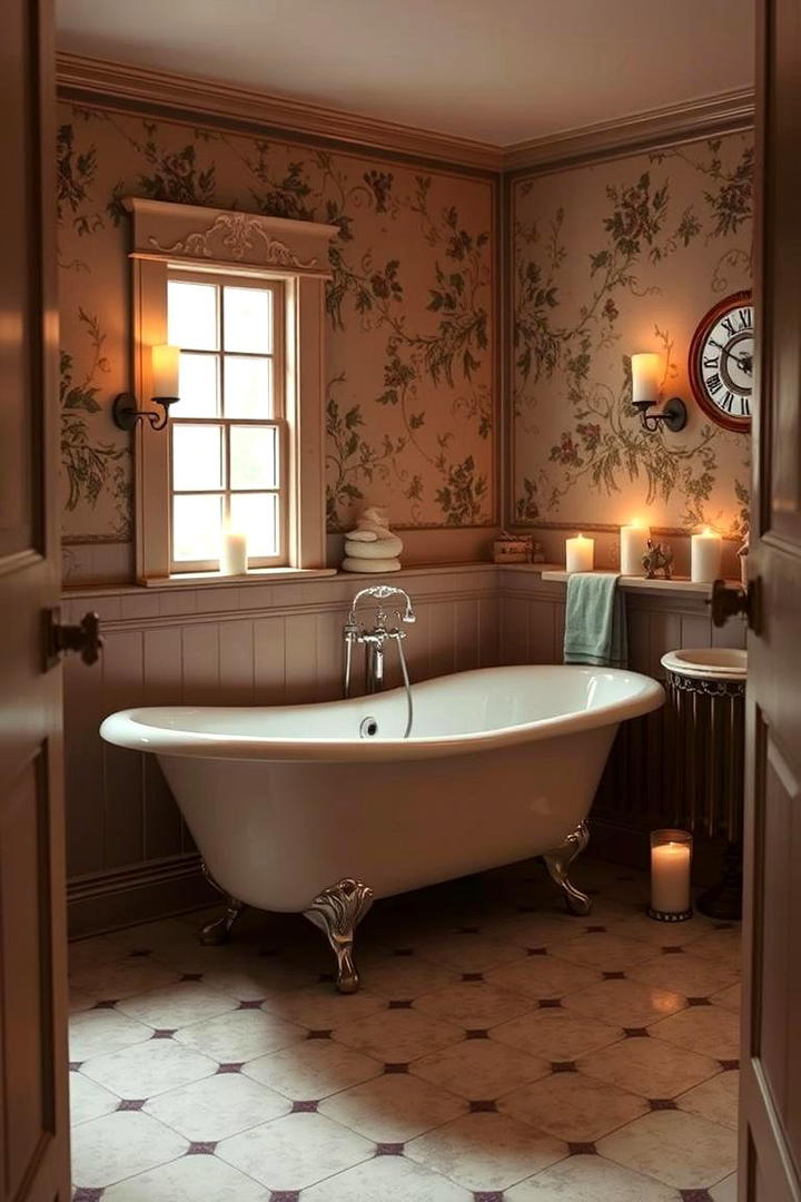 Incorporating Vintage Decor for Nostalgic Charm - 17 Romantic Bathroom Ideas