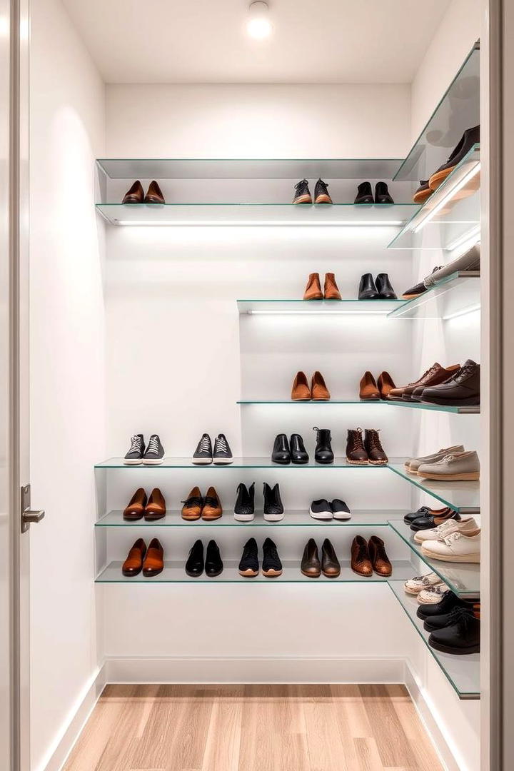 Incorporating Wall Mounted Shoe Storage - 30 Hall Closet Organization Ideas