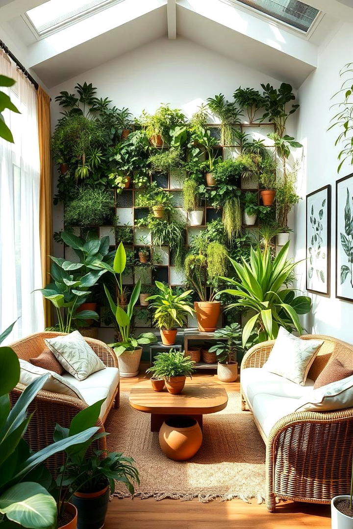 Indoor Garden Family Room - 21 Family Room Ideas