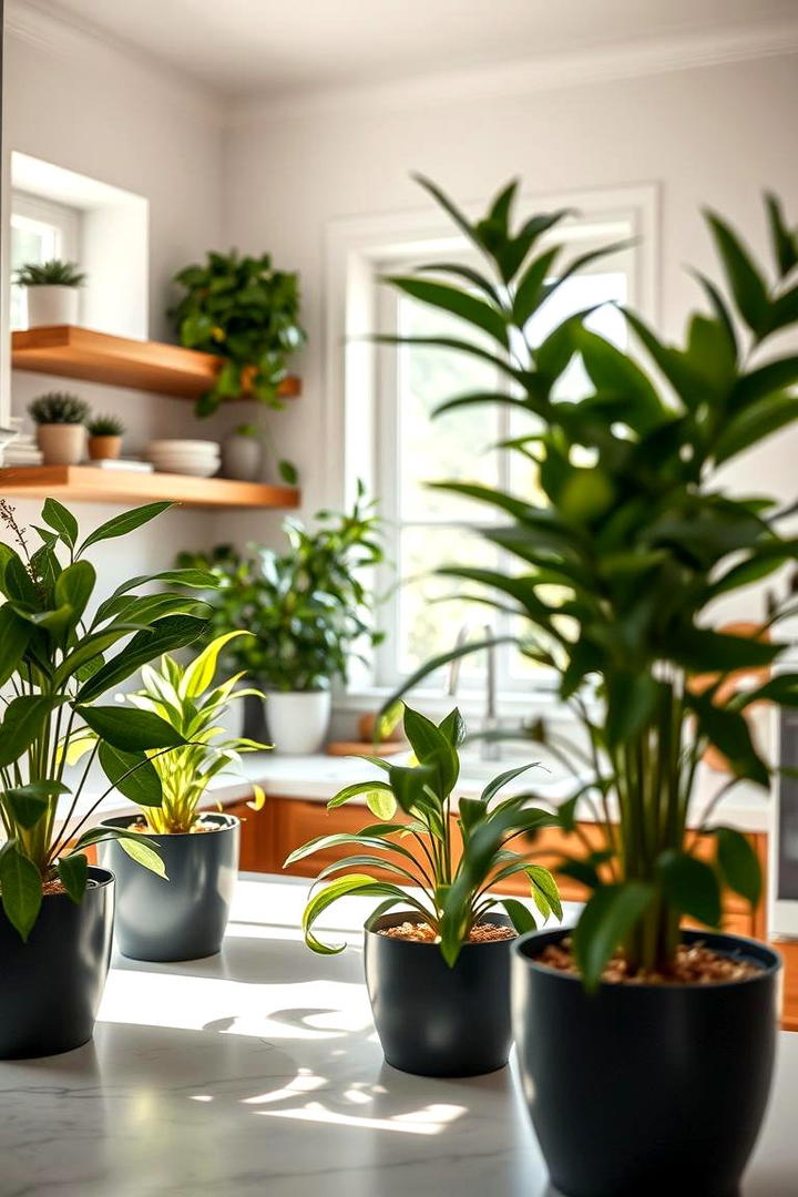 Indoor Green Plant Elements - 21 Dark Green Kitchen Ideas