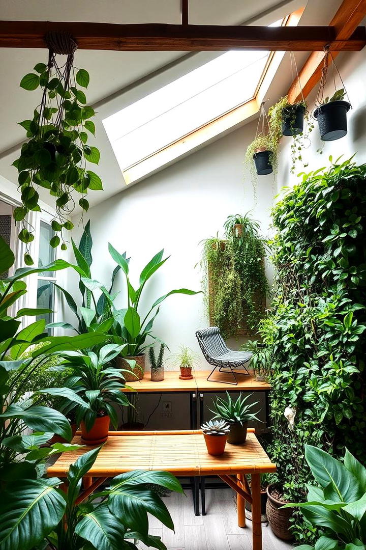 Indoor Greenery Oasis - 21 Home Office Decor Ideas