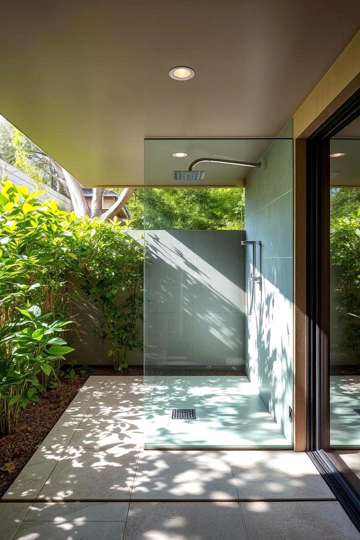 Indoor Outdoor Connection - 30 Doorless Walk In Shower Ideas