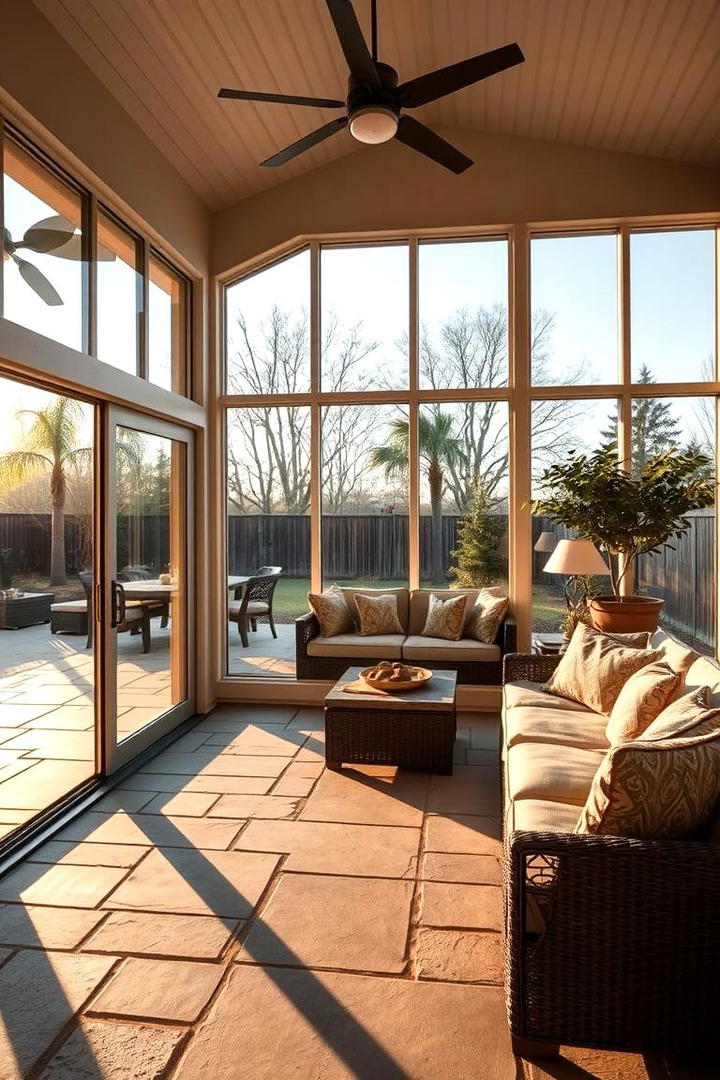 Indoor Outdoor Flow Sunroom - 21 Sunroom Ideas