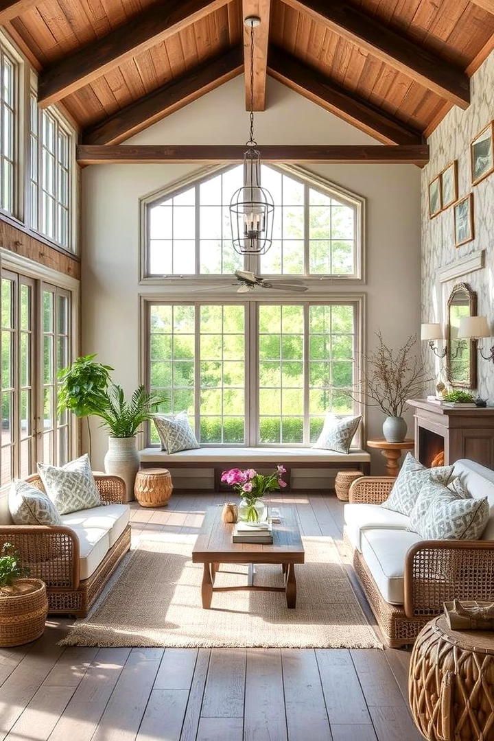 Indoor Outdoor Harmony - 21 French Country Living Room Ideas