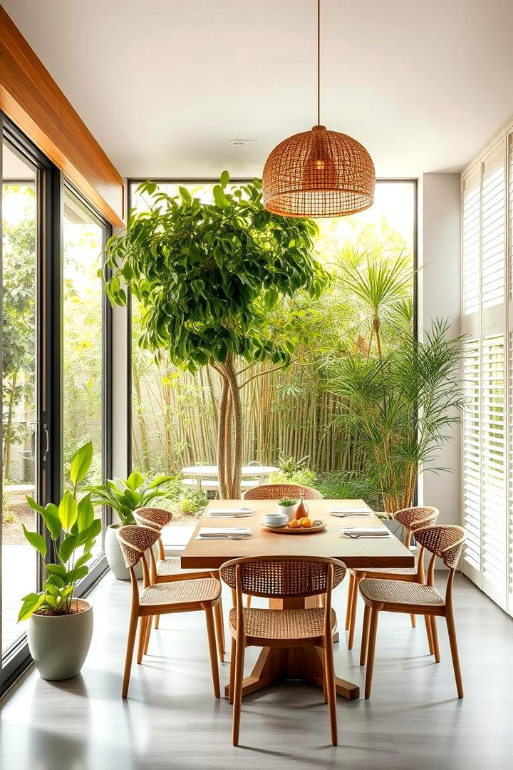 Indoor Outdoor Harmony - 30 Mid-century Modern Dining Rooms