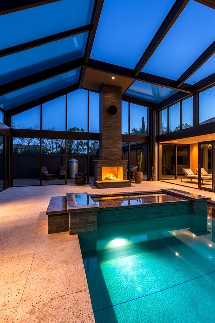 Indoor Outdoor Pool Lounge - 21 Pool House Ideas