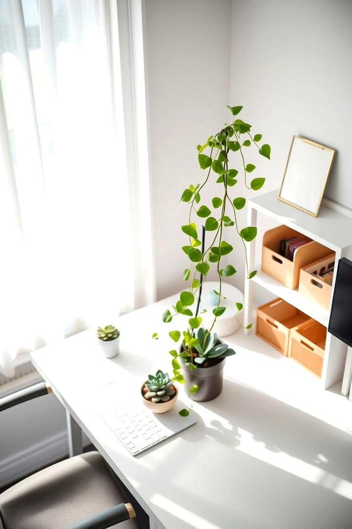 Indoor Plant Accents - 21 Small Office Ideas