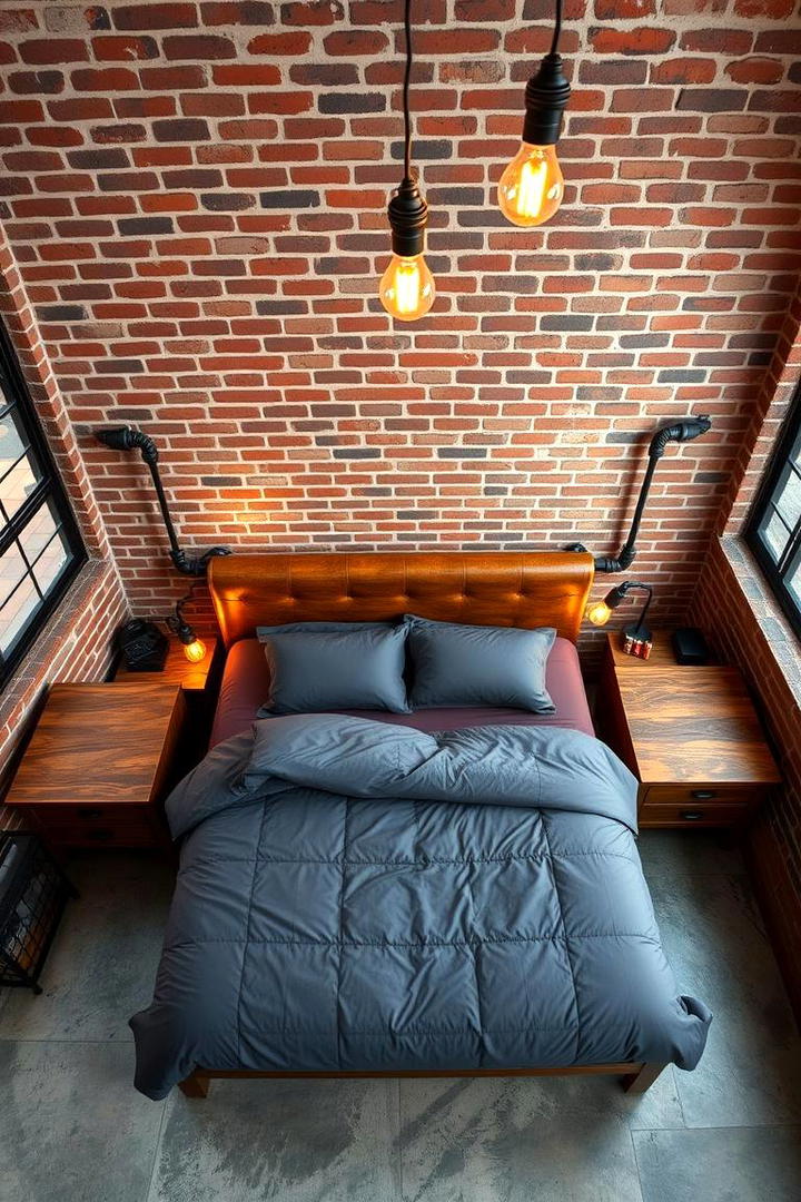 Industrial Chic - 30 Dark Bedroom Ideas