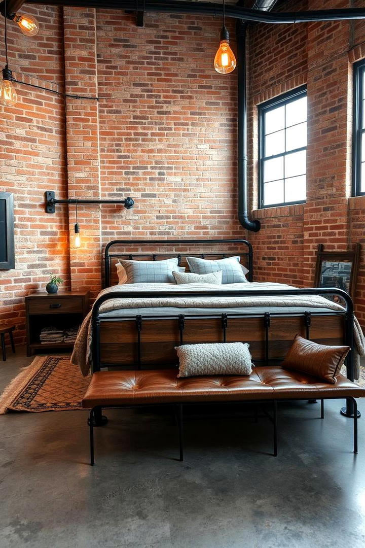 Industrial Chic Bedroom - 21 Bedroom Interior Design Ideas