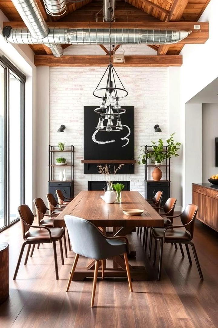 Industrial Chic Dining Room - 21 Dining Room Design Ideas